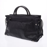 BALENCIAGA バレンシアガミュート black Lady's calf handbag AB rank used silver storehouse