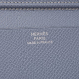 爱马仕爱马仕议程蓝色链接银金属配件□p加盖(大约2012年)男女皆宜的Vaux爱普生笔记本封面和一个全新的銀蔵