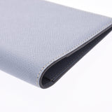 爱马仕爱马仕议程蓝色链接银金属配件□p加盖(大约2012年)男女皆宜的Vaux爱普生笔记本封面和一个全新的銀蔵