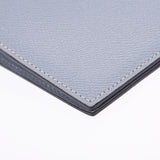 爱马仕爱马仕议程蓝色链接银金属配件□p加盖(大约2012年)男女皆宜的Vaux爱普生笔记本封面和一个全新的銀蔵