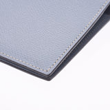 爱马仕爱马仕议程蓝色链接银金属配件□p加盖(大约2012年)男女皆宜的Vaux爱普生笔记本封面和一个全新的銀蔵