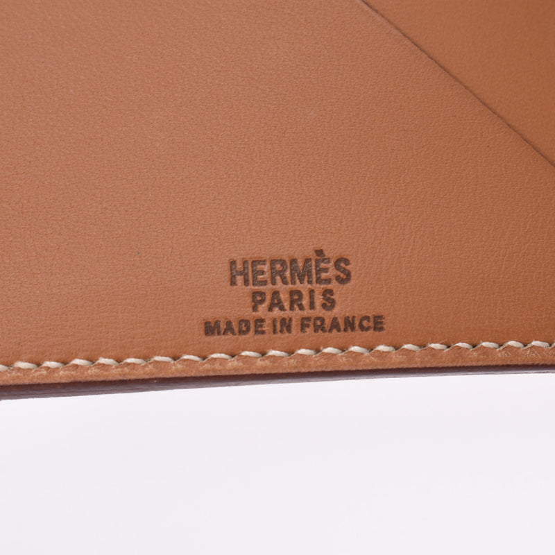HERMES Hermes agenda gold silver metal fittings ○ X carved seal (about 1994) ユニセックスヴォーシャモニー notebook cover B rank used silver storehouse
