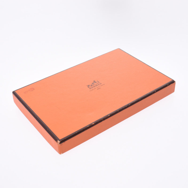 HERMES Hermes agenda gold silver metal fittings ○ X carved seal (about 1994) ユニセックスヴォーシャモニー notebook cover B rank used silver storehouse