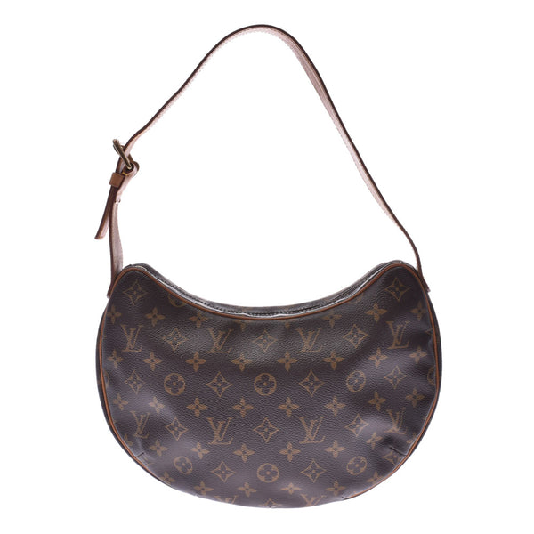 LOUIS VUITTON Louis Vuitton monogram croissant MM brown M51512 Lady's one shoulder bag B rank used silver storehouse