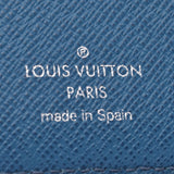 LOUIS VUITTON ルイヴィトンエピポルトフォイユマルコブルーセレスト M60613 メンズエピレザー folio wallet AB rank used silver storehouse