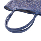 GOYARD Goyard Saint Louis Junior Rare Size Blue Ladies PVC Handbag AB Rank Used Ginzo