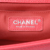CHANEL シャネル ボーイシャネル チェーンショルダーバッグ ピンク シルバー金具 レディース キャビアスキン ショルダーバッグ Aランク 中古 銀蔵