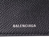 BALENCIAGA日常迷你钱包轻巧钱包黑色593813中性小牛皮三折钱包未使用Ginzo