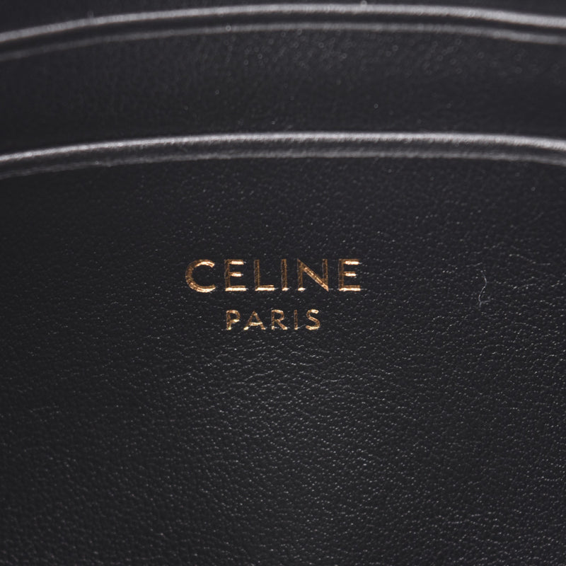 席琳席琳C魅力硬币钱包绗缝的黑色女士围巾硬币案例未使用的银股票
