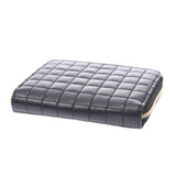 CELINE セリーヌコンパクトジップドウォレット coin purse quilting black 10B663BFL.38NO Lady's calf coin case-free silver storehouse