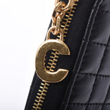 CELINE セリーヌコンパクトジップドウォレット coin purse quilting black 10B663BFL.38NO Lady's calf coin case-free silver storehouse