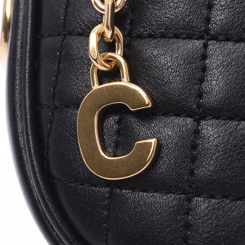 CELINE Celine Small Camera Bag Quilting Black 188363BFH.38NO Ladies Calf Shoulder Bag Unused Ginzo