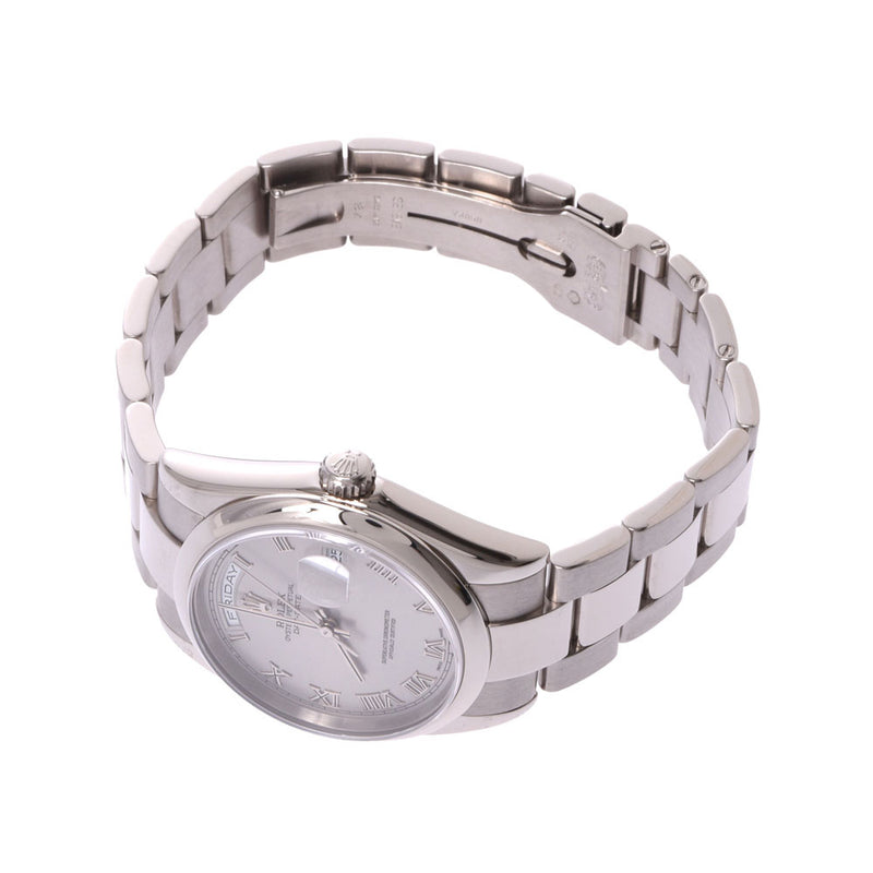 ROLEX Rolex Day-Date 118209 Men's WG Watch Self-winding Gray Roman Dial A Rank Used Ginzo