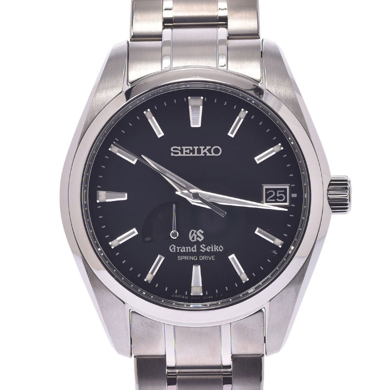 SEIKO Seiko Grand Seiko Master Shop Limited back schedule current status sale SBGA041 boys Ti watch Black Dial A Rank used silver