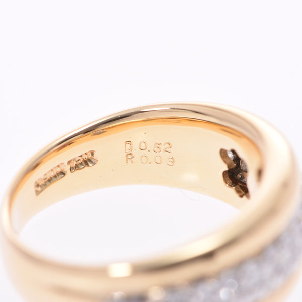 CELINE Dai Celine-ya 0.52ct ruby 0.03ct 8 unisex PT900/K18YG ring, ring A rank used silver storehouse