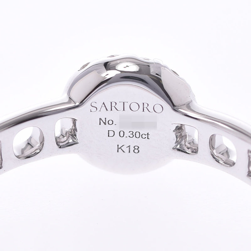 その他 SARTORO サトロ ダイヤ0.30ct 12号 レディース K18WG リング・指輪 Aランク 中古 銀蔵