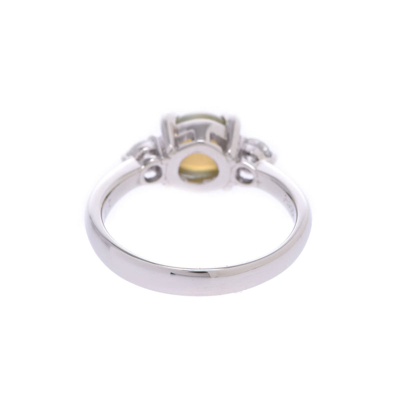 【Financial sales sale】 Other Chizobell Cat's Eye 2.44ct Diamond 0.27ct 13 Ladies PT900 Platinum Ring / Ring A Rank Used Silgrin