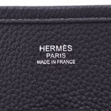 HERMES Hermes Evelyn PM黑银金铭文(约2008年)Unisex Trillon Clement肩袋A Rank使用银器