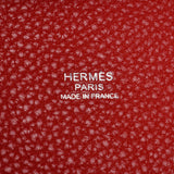 HERMES Hermes Pikotan Lock MM Red Silver Metal Fittings □ P Engraved (Around 2012) Ladies Taurillon Clemence Handbag A Rank Used Ginzo