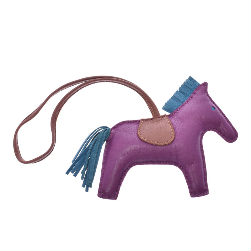 HERMES爱马仕（Hermes）Rodeo MM Horse Motif Anemone / Blue Is Meal / Forb Unisex Annu Milo Charm A Rank Used Ginzo