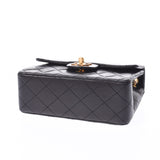 CHANEL シャネル ミニマトラッセ チェーンショルダーバッグ 黒 ゴールド金具 レディース ラムスキン ショルダーバッグ ABランク 中古 銀蔵