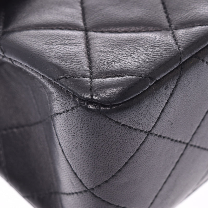 CHANEL シャネル ミニマトラッセ チェーンショルダーバッグ 黒 ゴールド金具 レディース ラムスキン ショルダーバッグ ABランク 中古 銀蔵