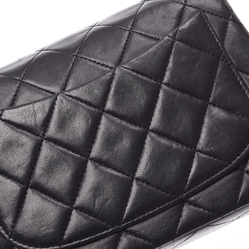 CHANEL シャネル ミニマトラッセ チェーンショルダーバッグ 黒 ゴールド金具 レディース ラムスキン ショルダーバッグ ABランク 中古 銀蔵