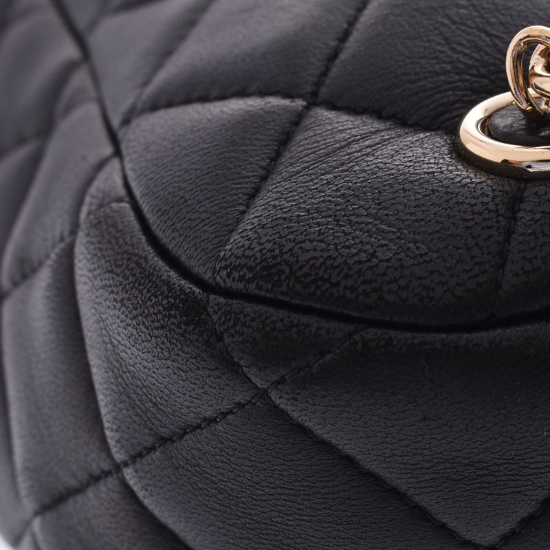 CHANEL Chanel Matrasse Backpack Black Gold Metal Fittings Ladies Lambskin Backpack Daypack AB Rank Used Ginzo