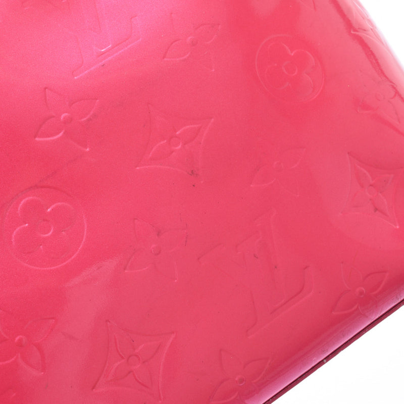 LOUIS VUITTON Louis Vuitton Verni Reed PM Fuchsia Pink M91221 Ladies Handbag C Rank Used Ginzo