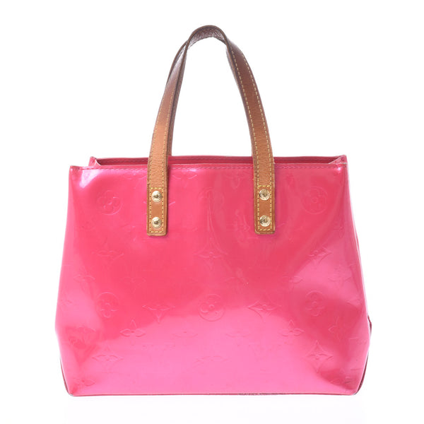 LOUIS VUITTON Louis Vuitton Verni Reed PM Fuchsia Pink M91221 Ladies Handbag C Rank Used Ginzo