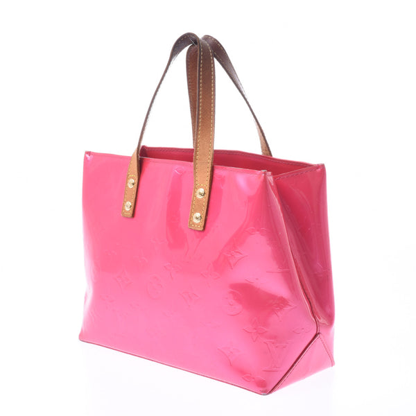 LOUIS VUITTON Louis Vuitton Verni Reed PM Fuchsia Pink M91221 Ladies Handbag C Rank Used Ginzo