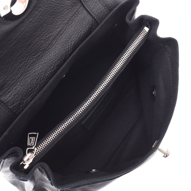 SAINT LAURENT SunLaurent Muse-Black Ladies: Handbag A-Rank used silver storehouse
