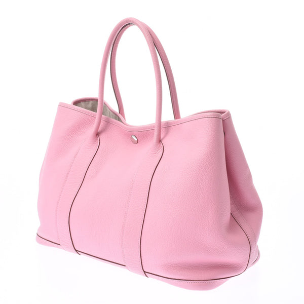 HERMES Hermes Garden Party 36 Tote Bag Pink □ O Engraved (Around 2011) Ladies Buffle Sindhu Handbag AB Rank Used Ginzo