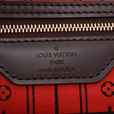 LOUIS VUITTON Damier Neverful GM美国棕色N51106中性手提袋A级二手Ginzo