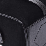 BALLY Bally Mini Handbag Black Ladies Suede / Leather Handbag AB Rank Used Ginzo
