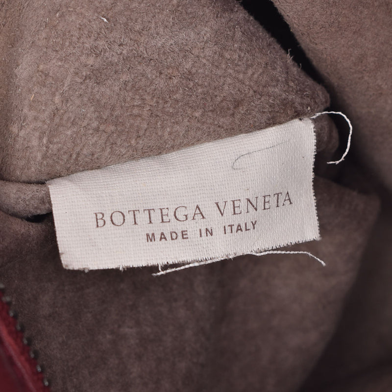 BOTTEGAVENETA Veneta包Intrecciato特卖场Bordeaux女士小牛皮一字肩包B等级二手Ginzo