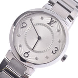 LOUIS VUITTON ルイヴィトン タンブール モノグラムスリム 8Pダイヤ メンズ Q13MJ レディース SS 腕時計 クオーツ シルバー文字盤 Aランク 中古 銀蔵