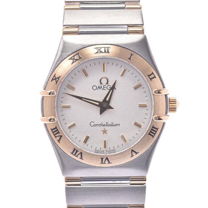 OMEGA オメガコンステレーション 1372.30 Lady's YG/SS watch quartz white clockface AB rank used silver storehouse