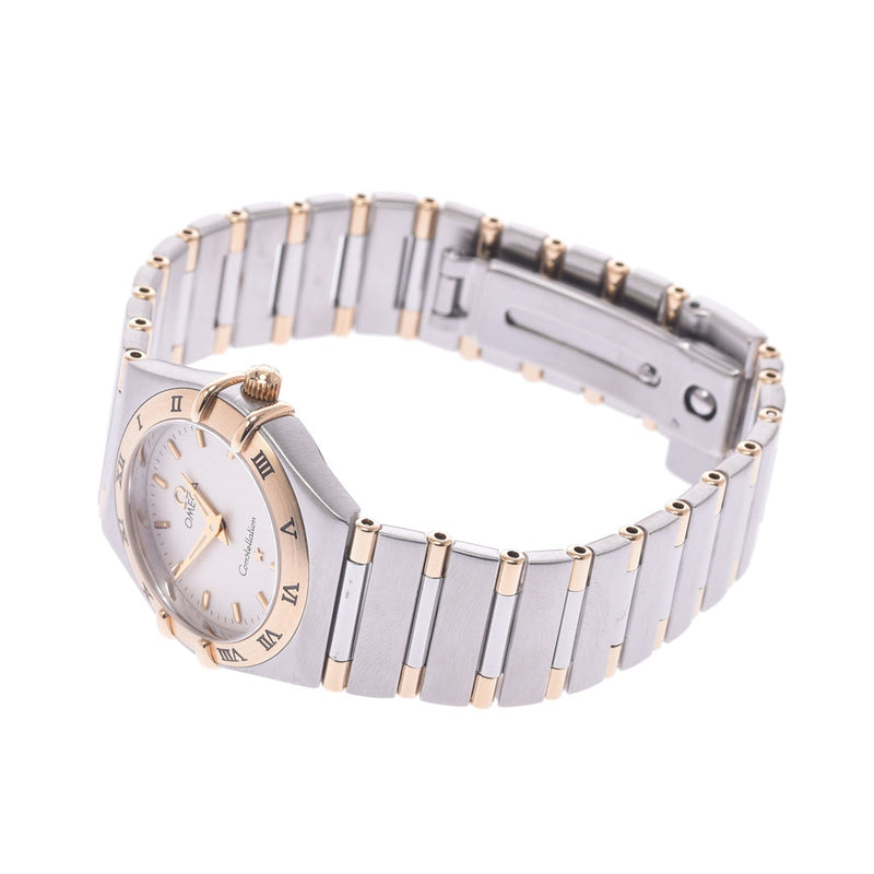 OMEGA オメガコンステレーション 1372.30 Lady's YG/SS watch quartz white clockface AB rank used silver storehouse