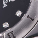 欧米茄Omega Constellation Mini 12P Diamond 1566.56 Ladies SS Watch Quartz Black Dial A Rank Used Ginzo