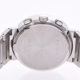 Bvlgari Burgundy 38 Chronograph new bb38 ssch Mens SS Watch automatic roll white dial