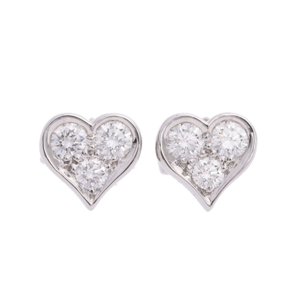 Tiffany sentimental heart ladies pt950 Platinum Diamond Earrings