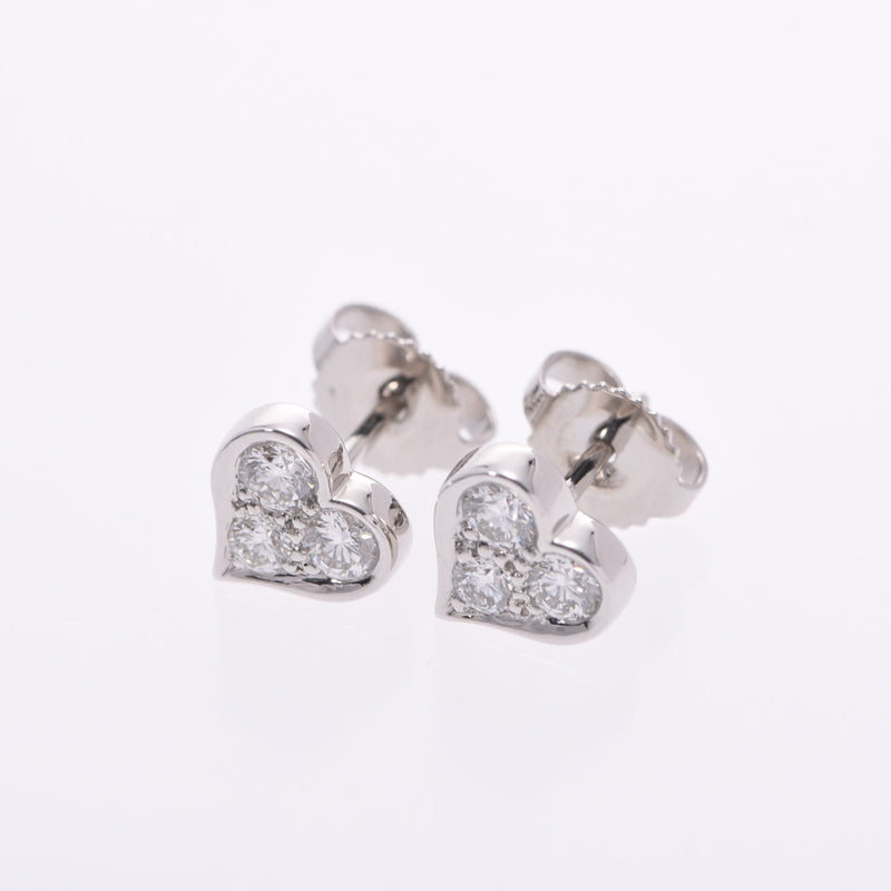 Tiffany sentimental heart ladies pt950 Platinum Diamond Earrings