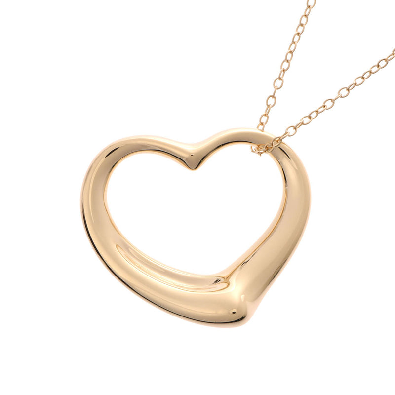 K18 YG  Large Heart Pendant Chain  ネックレス