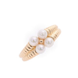 Christian Dior Christian Dior Pearl Ring No. 6.5 Women's K18YG/Pearl Ring Ring A Rank Used Ginzo