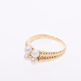 Christian Dior Christian Dior Pearl Ring No. 6.5 Women's K18YG/Pearl Ring Ring A Rank Used Ginzo