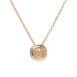 TIFFANY&Co. Tiffany biZ necklace diamond 0.42ct FY-VVS2 Lady's K18YG necklace A rank used silver storehouse