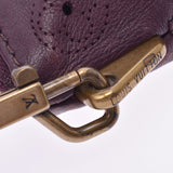 LOUIS VUITTON Louis Vuitton Cuirline Pochette Onata Purple M40003 Unisex Leather Shoulder Bag B Rank Used Ginzo