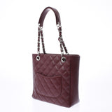 Chanel PST chain Tote brand new leather tote bag Bordeaux caviar skin Tote