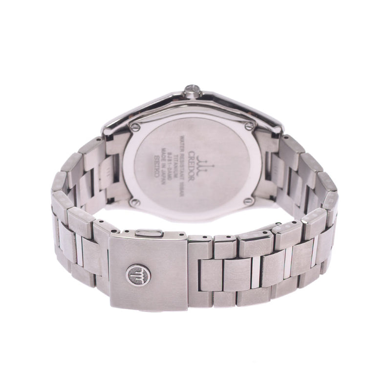 SEIKO セイコー クレドール シグノ GCAR981 メンズ TI(チタン) 腕時計 クオーツ 白文字盤 Aランク 中古 銀蔵